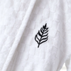 100% Cotton Jacquard Velour Hotel Bathrobe with Shawl Collar for Hotel and Resort