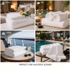 100% Cotton Hotel Towels Soft, Absorbent, and Durable for Hotel, SPA, and Resort Use