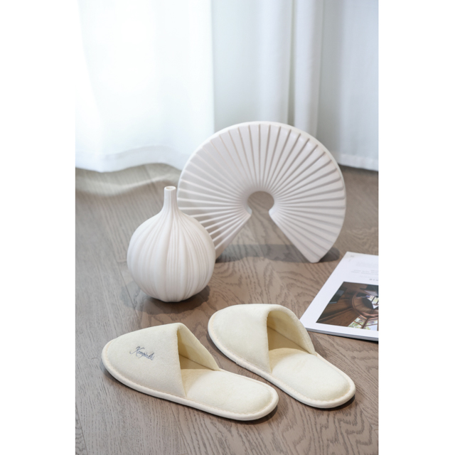 Hotel disposable non-slip sole cotton-like slippers