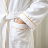 Hotel Bathrobe 100% Cotton Velour with Shawl Collar for Hotel Resort and SPA