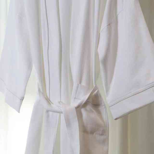  Waffle Shawl Collar Bathrobe