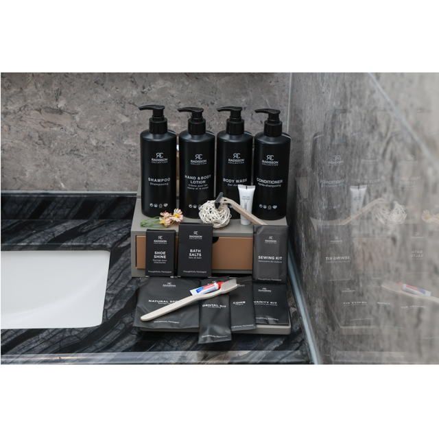 380ml bottle Shampoo, Body wash, Conditioner and Moisturizer