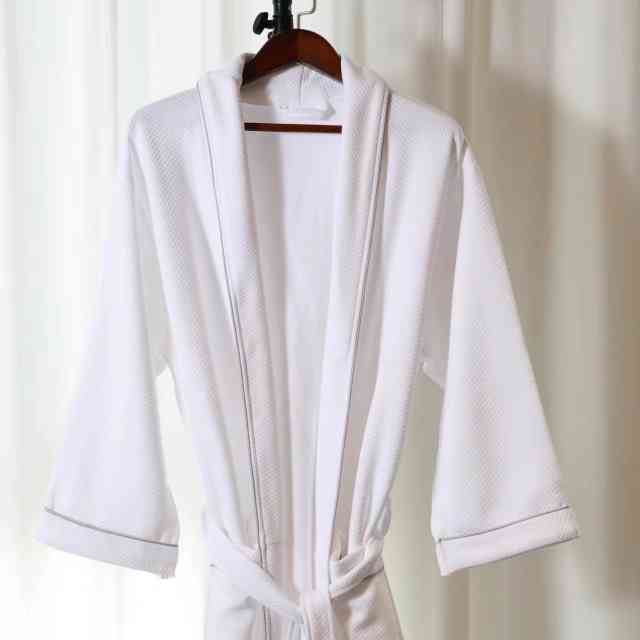  Waffle Shawl Collar Bathrobe