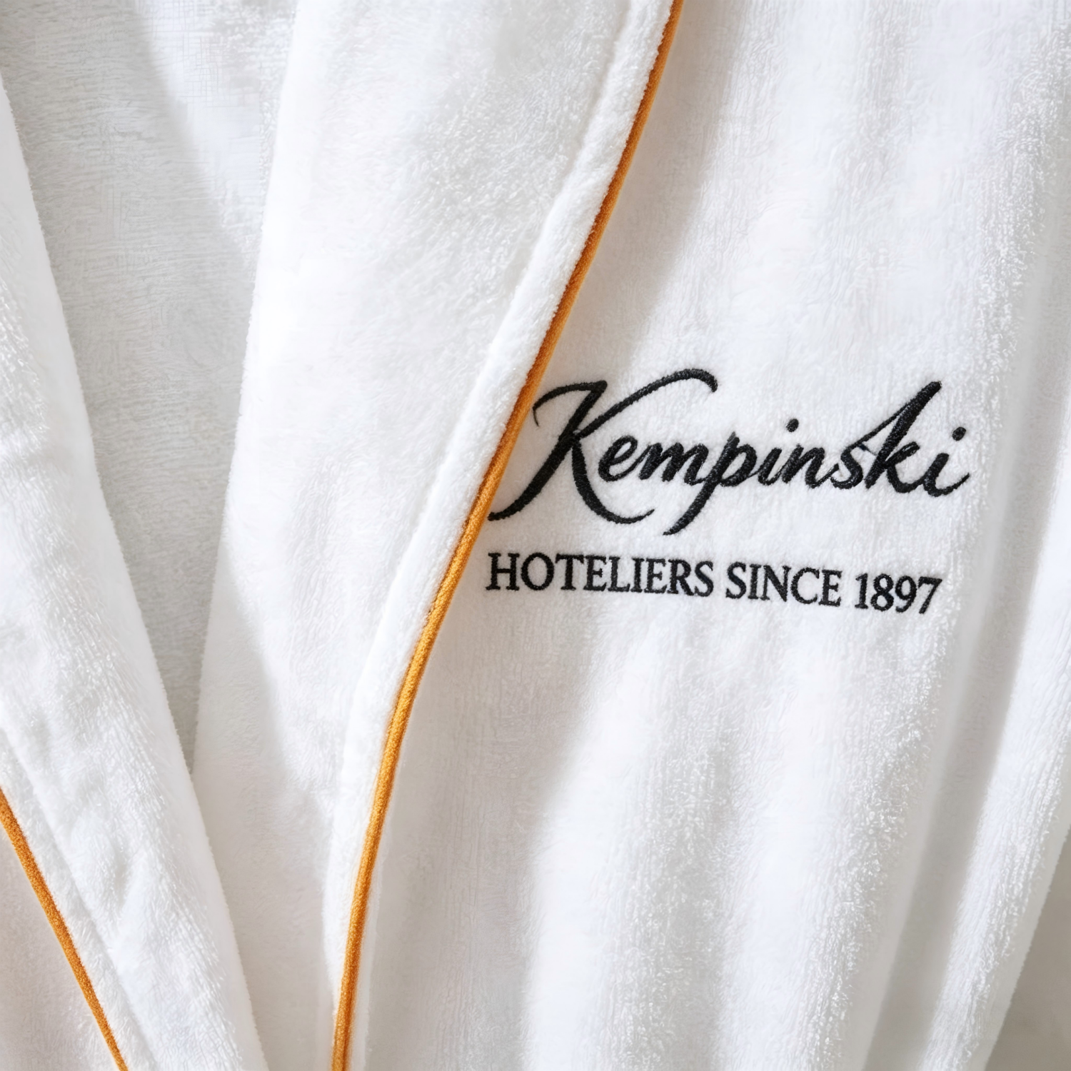 Hotel Bathrobe 100% Cotton Velour with Shawl Collar for Hotel Resort and SPA