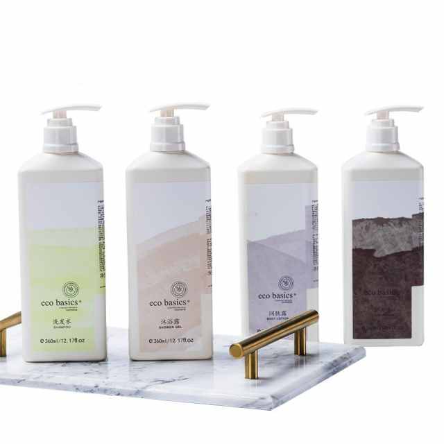 Plant extract shampoo, shower gel, Conditioner and body lotion