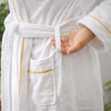 Hotel Bathrobe 100% Cotton Velour with Shawl Collar for Hotel Resort and SPA