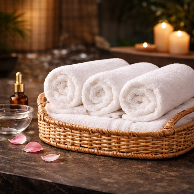 100% Cotton Hotel Towels Soft, Absorbent, and Durable for Hotel, SPA, and Resort Use