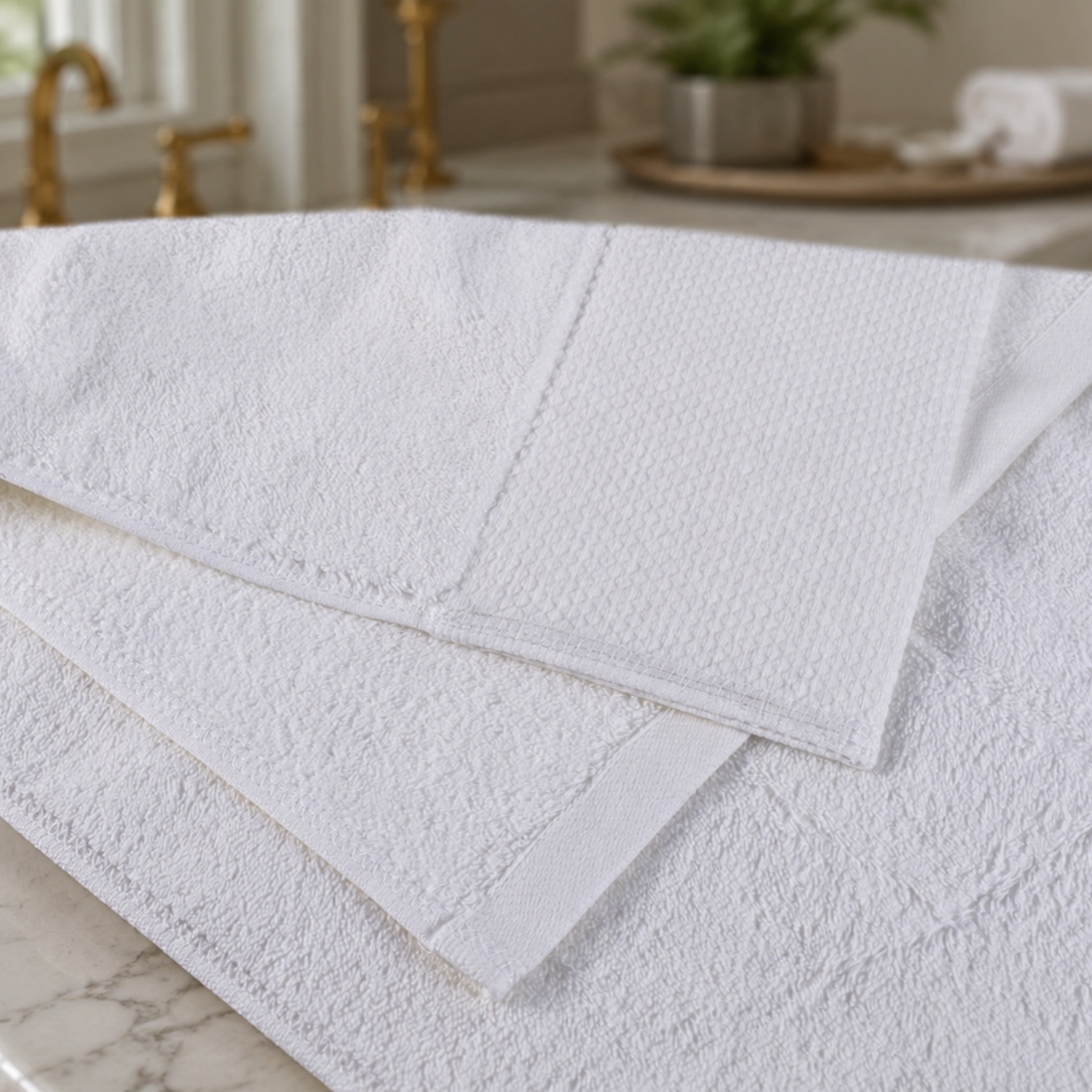 100% Cotton hotel towels are comfortable and durable, suitable for hotels, spas and resorts.