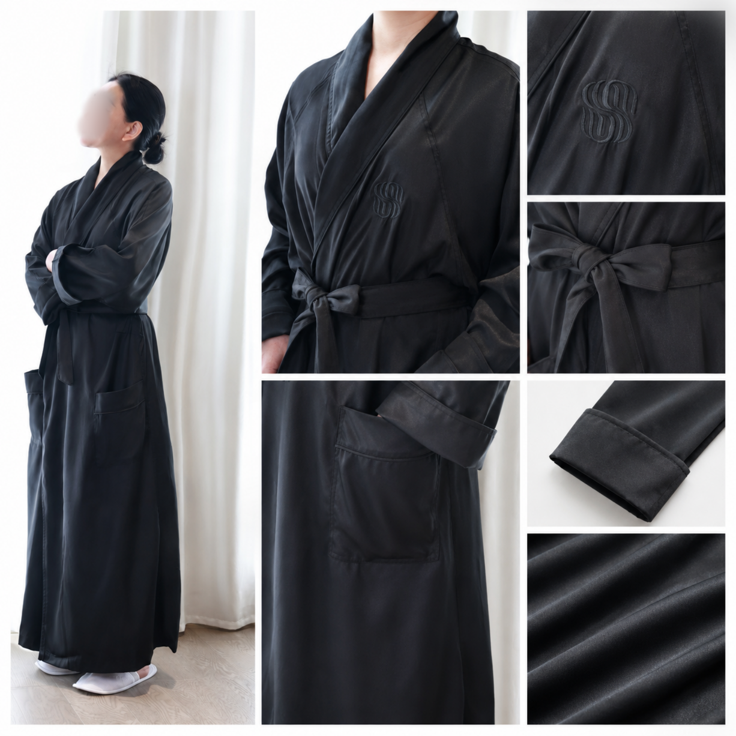 Custom Luxury 100% Microfibre Hotel Bathrobe with Embroidered Logo for Hotel, Resort and SPA