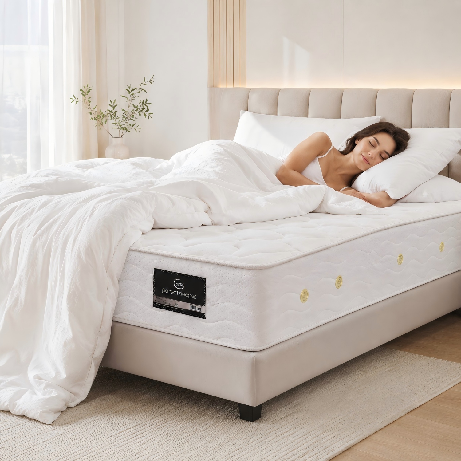 Hotel Mattress with Pocket Spring Support for Comfortable Guest Room Sleeping