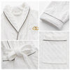 Luxury Hotel Bathrobe Shawl Collar Cotton Bathrobe with Embroidery Logo for Hotel Resort SPA