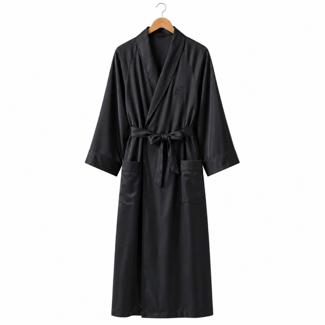 Custom Luxury 100% Microfibre Hotel Bathrobe with Embroidered Logo for Hotel, Resort and SPA